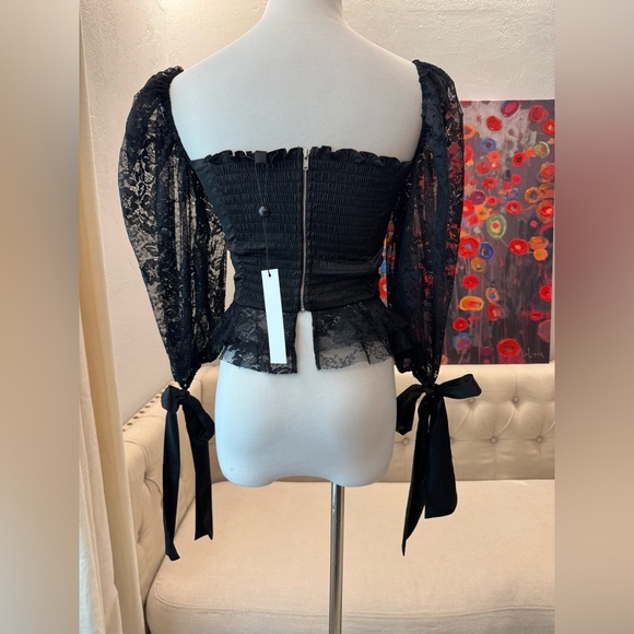 NWT For Love and Lemons Sonia Top XS - Picture 4 of 6